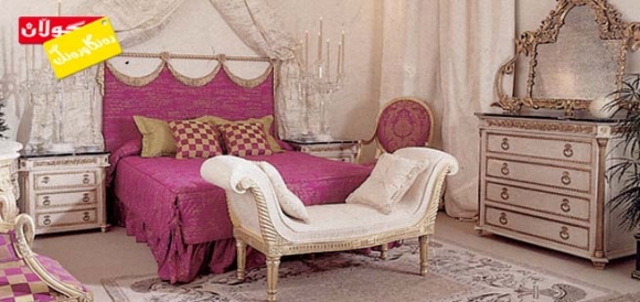 رەنگی سپی و پەمەیی بۆ ژووری نووستن