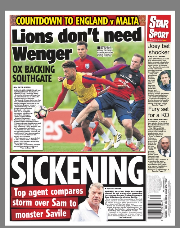 ئاگاداری مانشێتی گرنگترين رۆژنامەکانی ئەمڕۆی پێنجشەممەی ئينگلتەرا بن