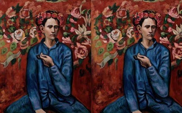 تابلۆ  منداڵ و قەنەی جگەرە