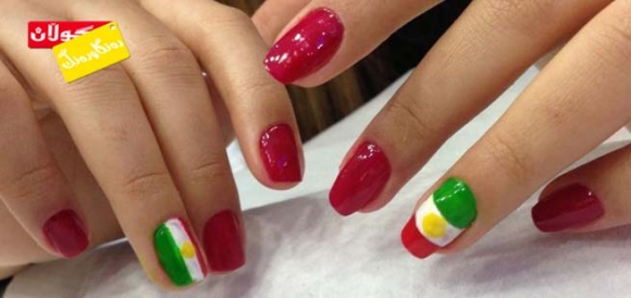 تاتۆ و نینۆك لەسەر نەخشی ئاڵای كوردستان