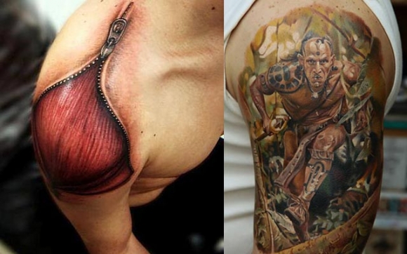 لابردنی تاتو بە لێزەر