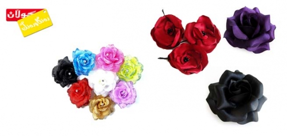 تۆقەی قژ لە شێوەی گوڵ