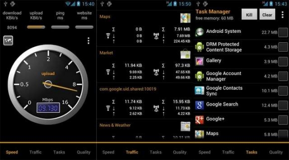 ئەپێک بۆ زانینی ڕێژەی بەکارهێنانی ئەنتەرنێت بۆ سیستەمەكان