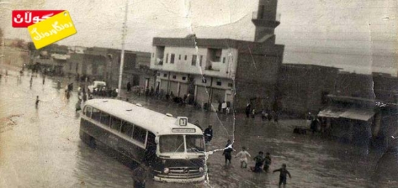 وێنەیەكی دێرینی لافاوەكەی هەولێر!