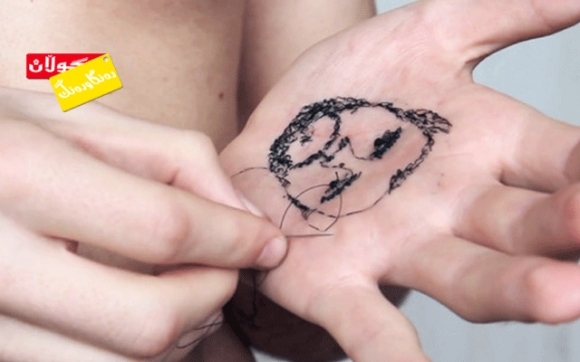 وێنەكێشان بە دوورینی پێستی مرۆڤ