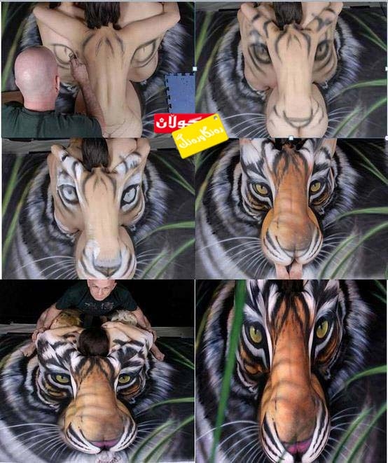 وێنەكێشان بە جەستەی مرۆڤ