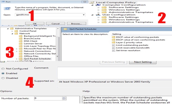 خێرا كردنی كردنەوەی ئەنتەرنێت