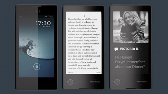 مۆبایلی YotaPhoneبەدووشاشە