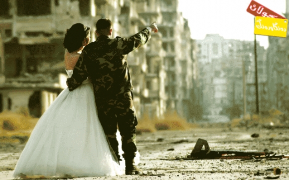 زەماوەند و  هاوسەری لە نێو جەنگدا